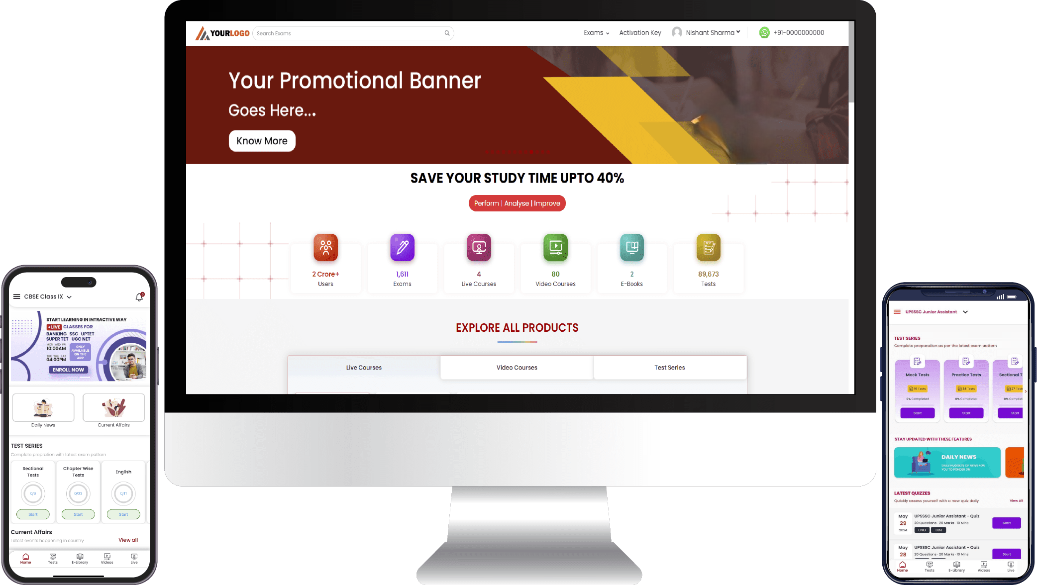 Semicircle Exam Portal single feature